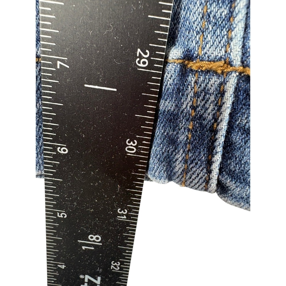 Judy Blues Los Angeles Wide Leg Jeans Womens 7/28 Blue Denim Cotton Medium Wash - Picture 6 of 7